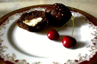 Шоколадные маффины с маскарпоне