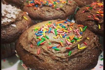 Шоколадные маффины с шоколадом