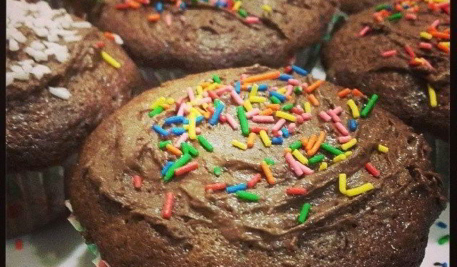 Рецепт шоколадные маффины с шоколадом