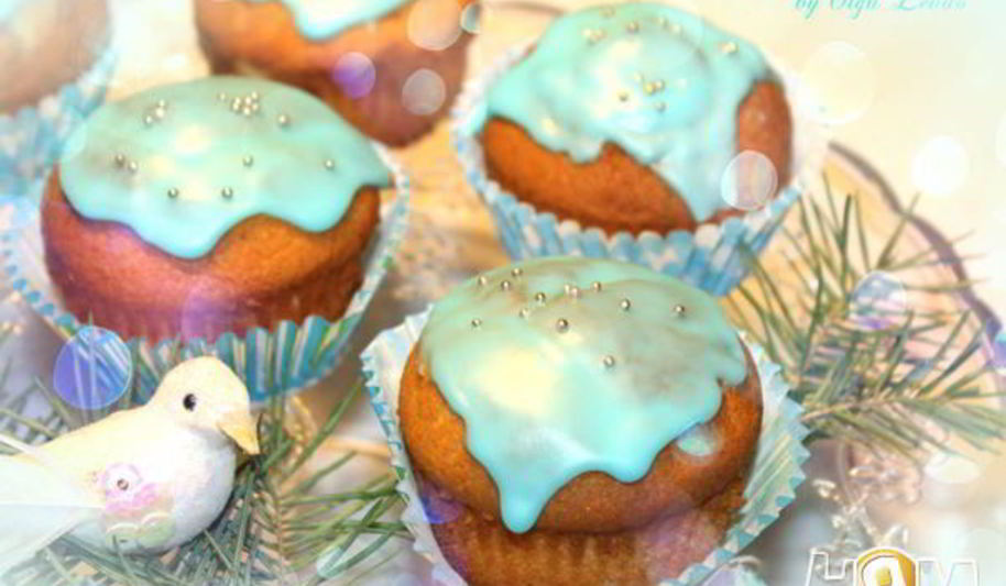 Рецепт сливочные маффины с лавандой и марципаном