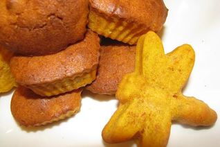 Тыквенные маффины с миндалем, лимоном и имбирем