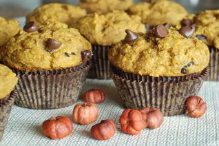 Тыквенные маффины с шоколадом