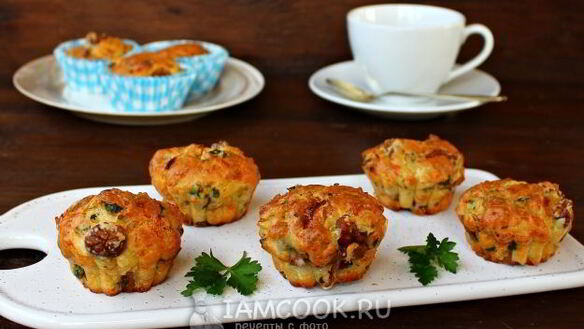 ШАГ 12. закусочные маффины с лисичками