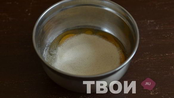 ШАГ 3. манник с яблоками