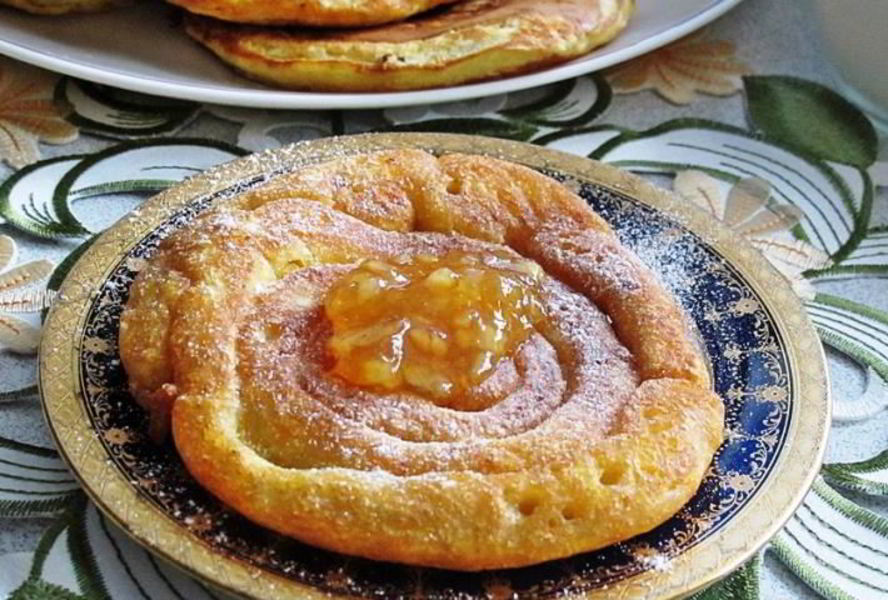 Апельсиновые оладьи без яиц