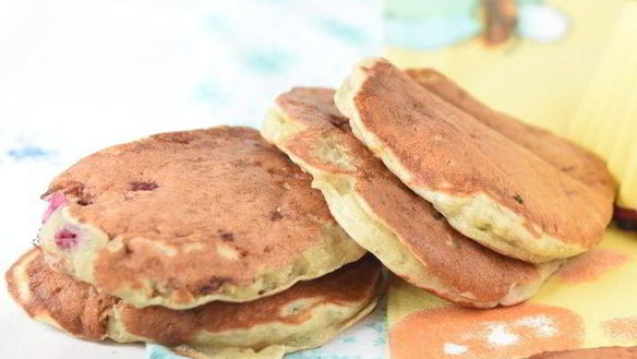 ШАГ 6. апельсиновые оладьи с клюквой