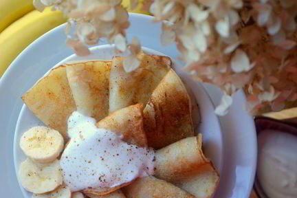 Банановые оладьи