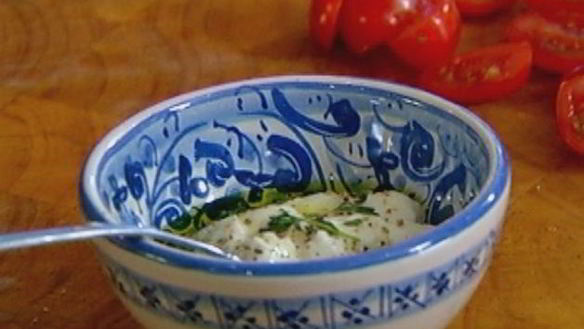 ШАГ 5. башенка из овсяных оладий, баклажана и феты