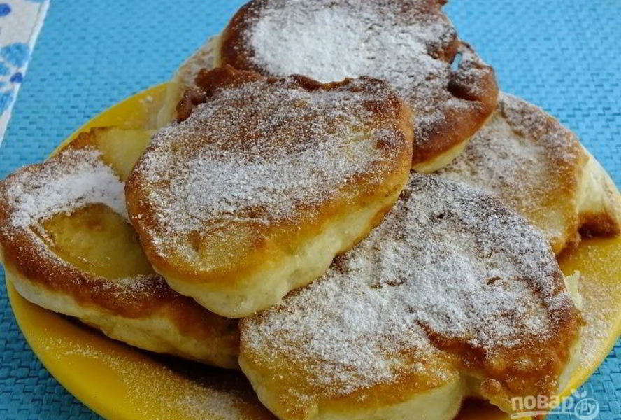 Дрожжевые оладьи на молоке