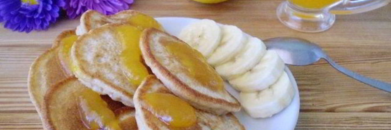 Гречневые оладьи с бананом