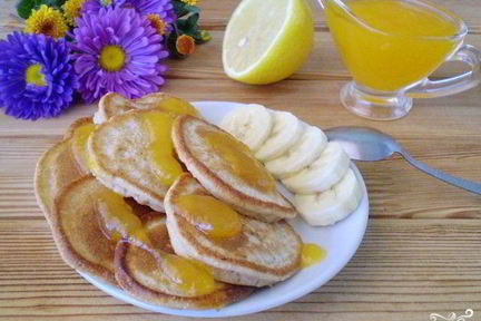 Гречневые оладьи с бананом
