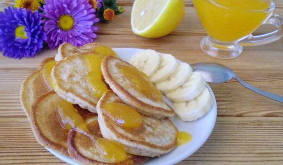 Рецепт гречневые оладьи с бананом