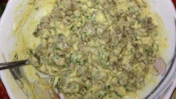 ШАГ 3. грибные оладьи