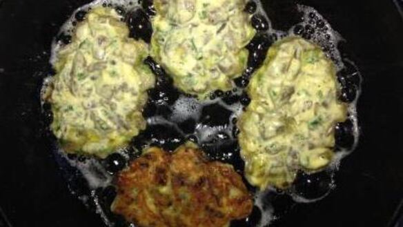 ШАГ 4. грибные оладьи