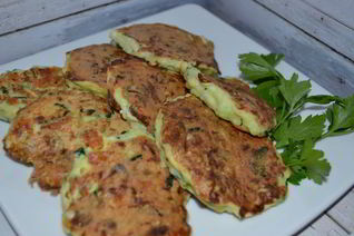 Кабачковые оладьи с сыром