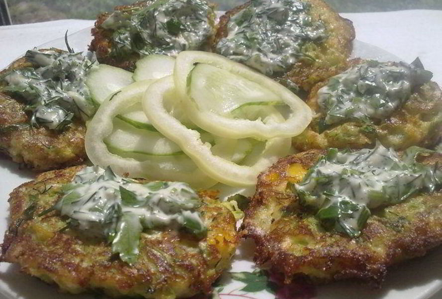 Кабачковые оладьи