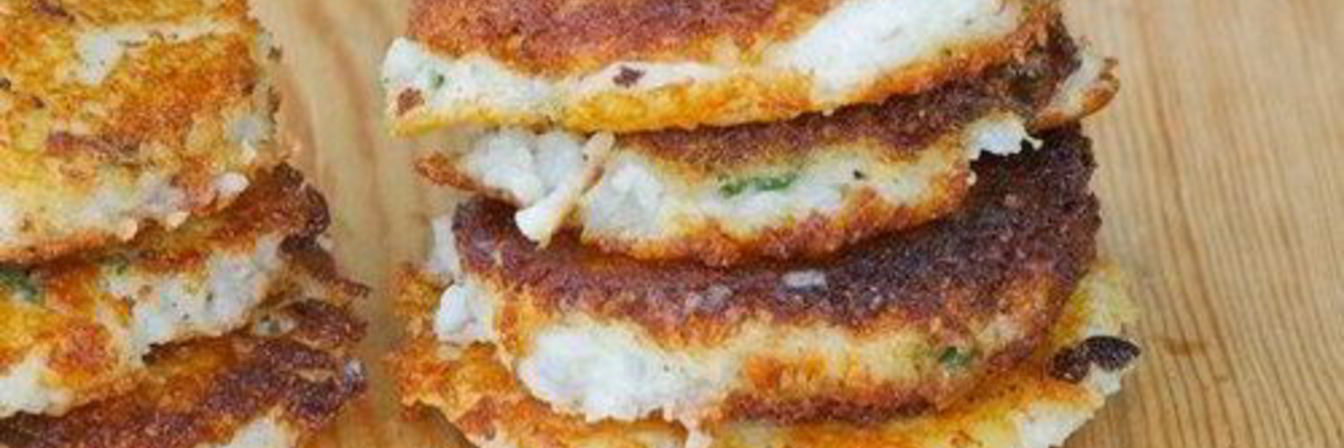 Картофельные оладушки с зеленым луком