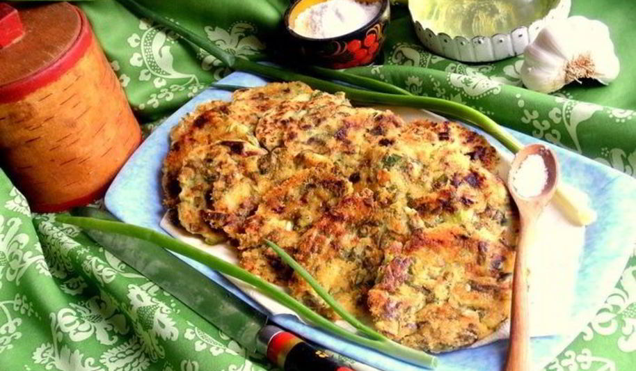 Рецепт картофельные оладьи зеленые