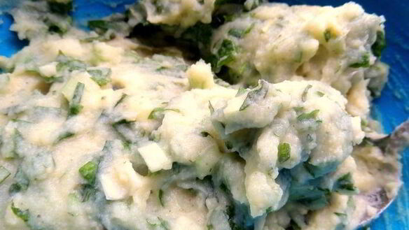 ШАГ 10. картофельные оладьи зеленые