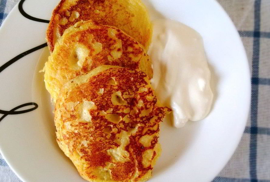 Кукурузные оладьи