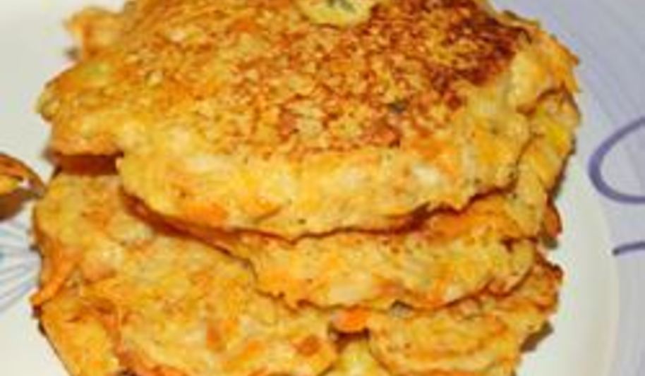 Рецепт морковные оладьи с яблоком