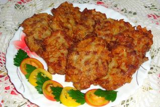 Мясные оладьи