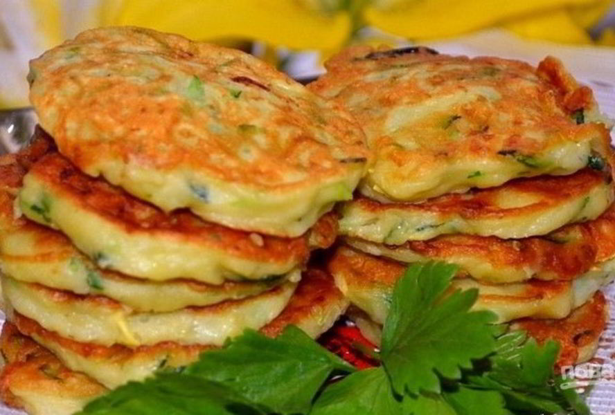 Оладушки из кабачков
