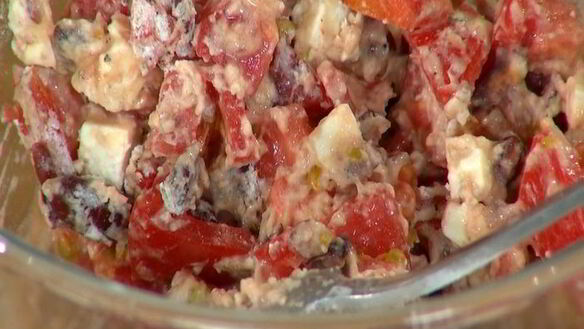 ШАГ 4. оладушки с помидорами и сыром