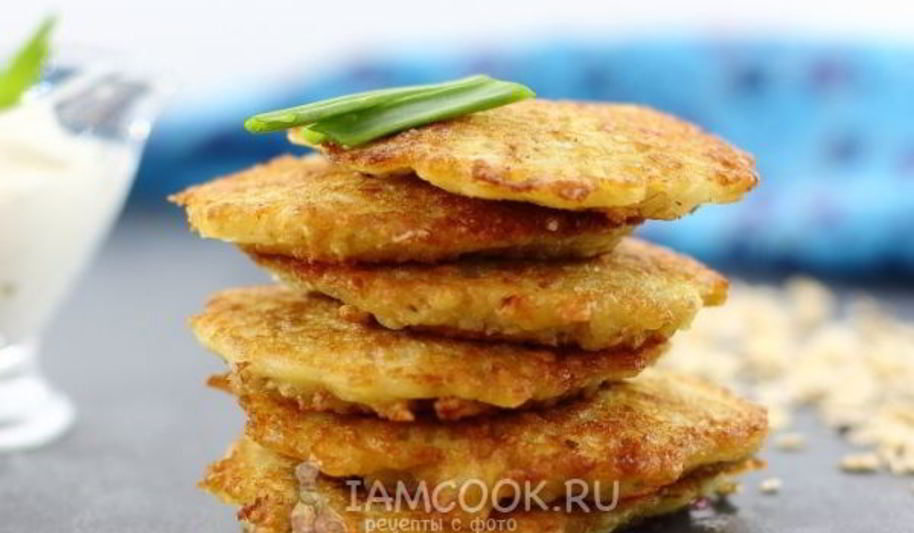 Рецепт оладий иза геркулес