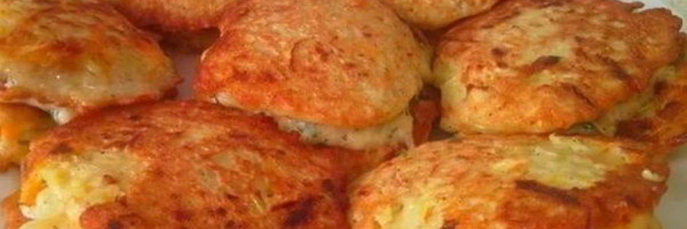 Оладьи из кабачка с чесноком и сыром