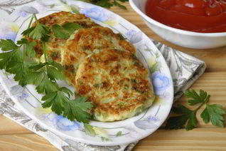 Оладьи из кабачков с сыром