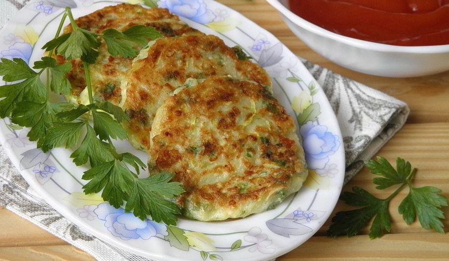 Рецепт оладьи из кабачков с сыром