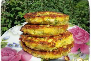 Оладьи из кабачков с творогом