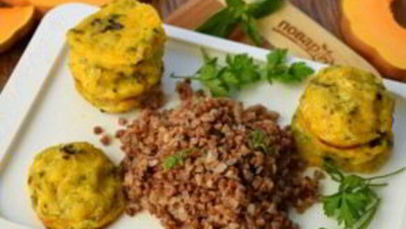 ШАГ 5. оладьи из кабачков с тыквой в духовке