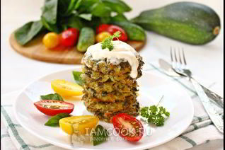 Оладьи из кабачков в духовке