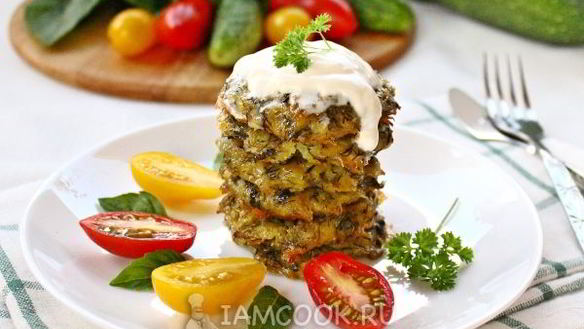 ШАГ 8. оладьи из кабачков в духовке