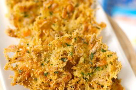 Оладьи из креветок