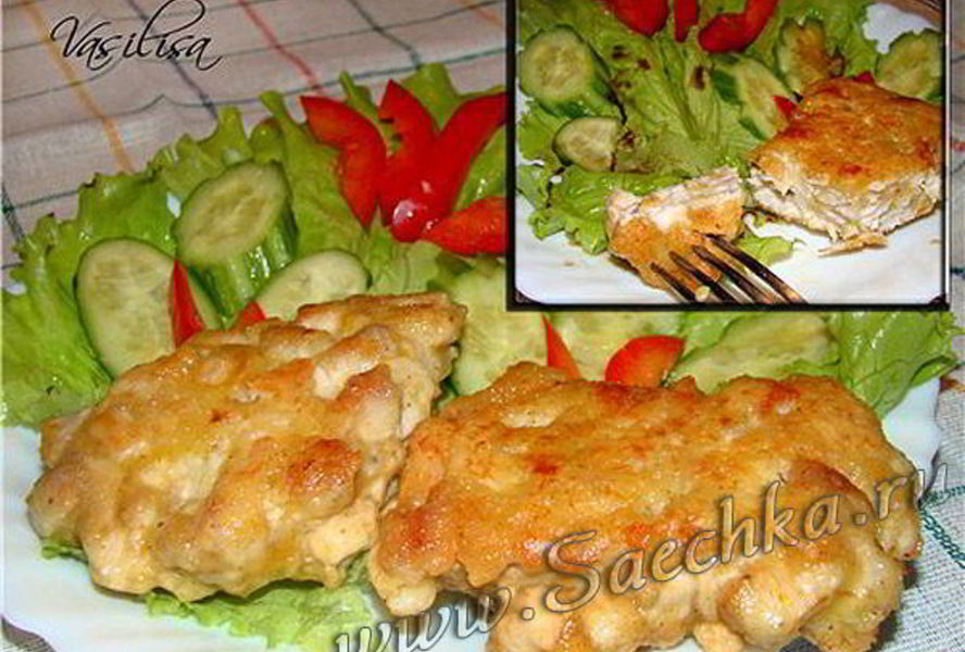 Оладьи из куриной грудки