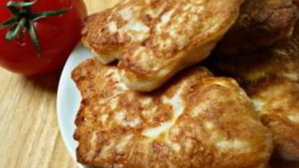 ШАГ 3. оладьи из курицы