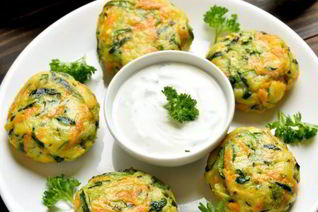 Оладьи из молодых кабачков