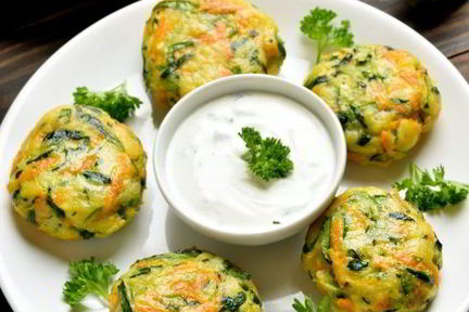 Оладьи из молодых кабачков