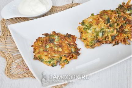 Оладьи из патиссонов