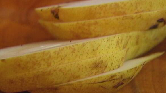 ШАГ 6. оладьи из рикотты с карамелизированной грушей