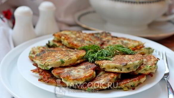 ШАГ 11. оладьи из цветной капусты и картофеля