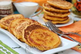 Оладьи из тыквы с сыром