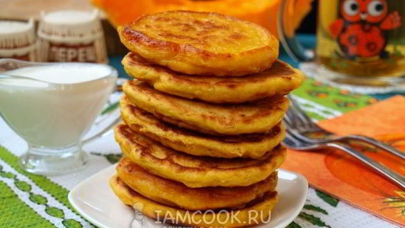 ШАГ 12. оладьи из тыквы с сыром