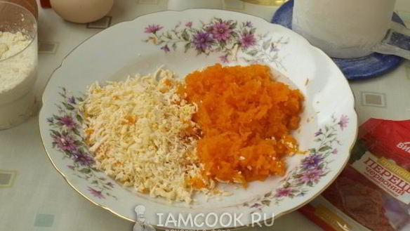 ШАГ 3. оладьи из тыквы с сыром