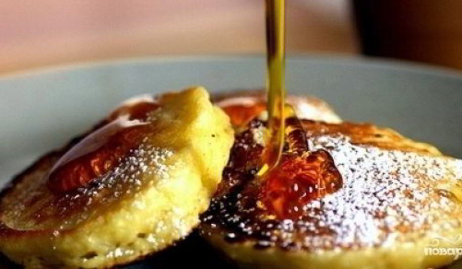 Рецепт оладьи на кефире с яблоками