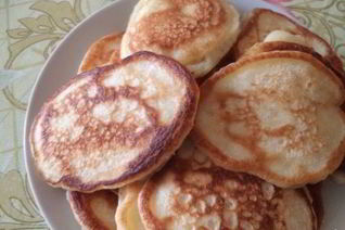 Оладьи на воде с дрожжами