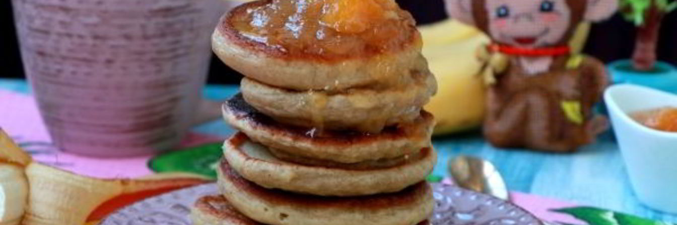 Оладьи с бананом на кефире